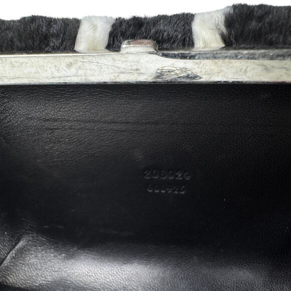 Alexander McQueen UK Bag Mink Skull Brittania Minaudiere Fur Clutch Union Jack - Picture 11 of 12